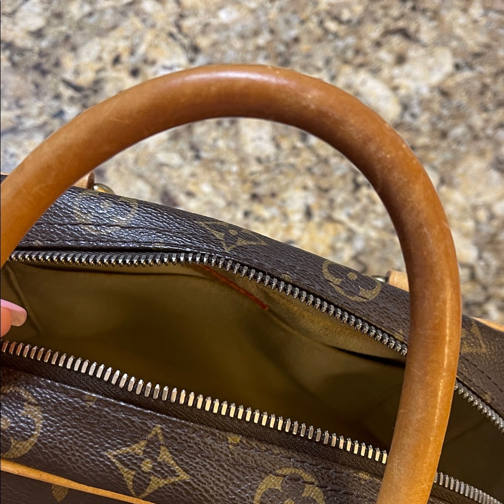 Authentic Louis Vuitton Brown Satchel with Gold Accents - Picture 9 of 16
